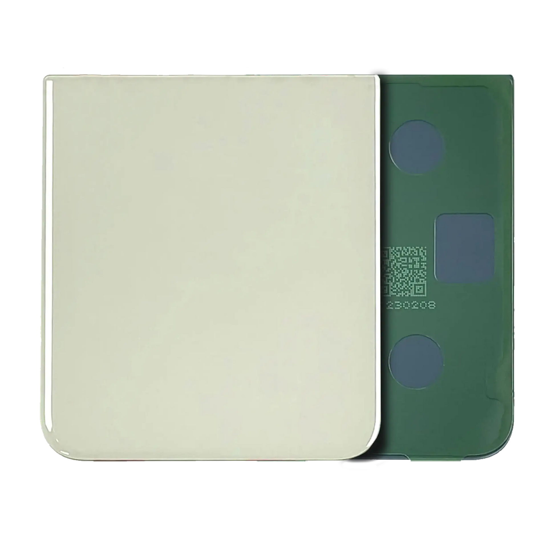 Bottom Back Cover Glass For Samsung Galaxy Z Flip 5 (Service Pack) (Yellow) - View 1 | TechDrip Canada