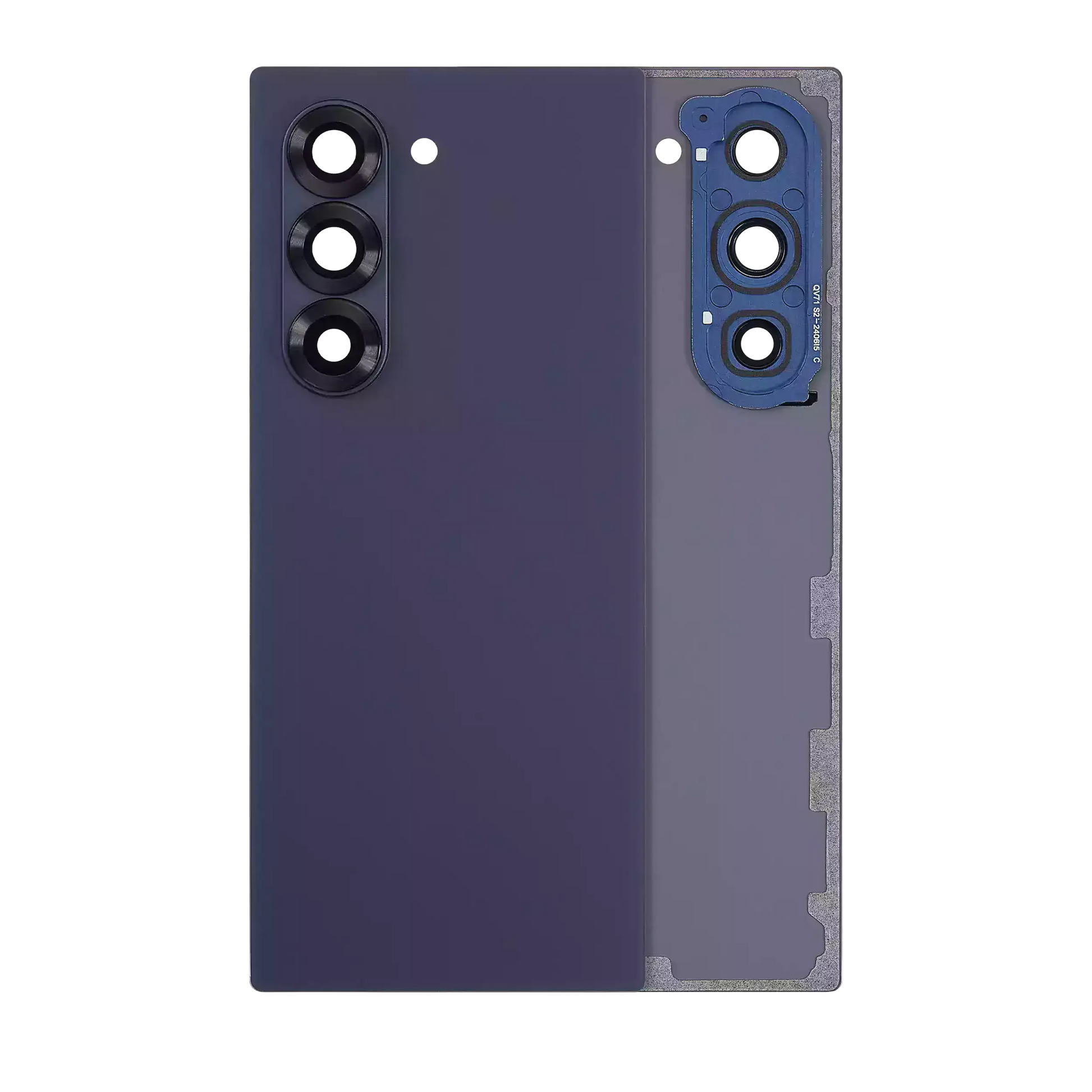 High resolution image of Back Cover Glass With Camera Lens For Samsung Galaxy Z Fold 6 5G (Service Pack) (Navy)