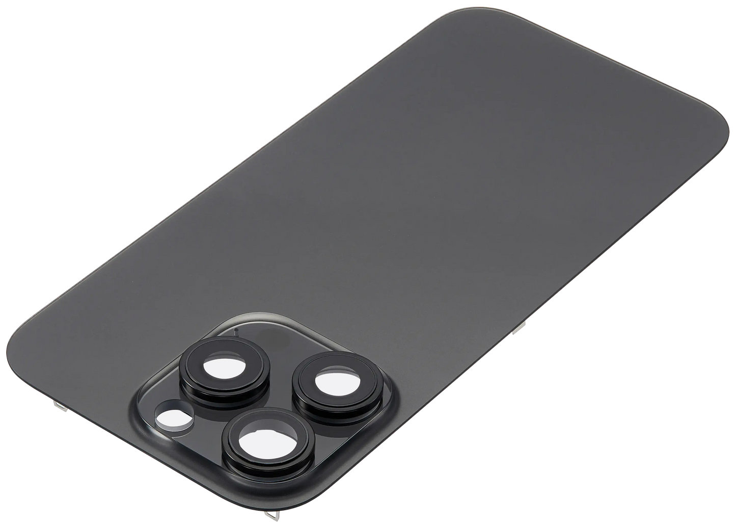 Back Glass w/ MagSafe Magnet For iPhone 16 Pro (Aftermarket) (Black Titanium) (No Logo)