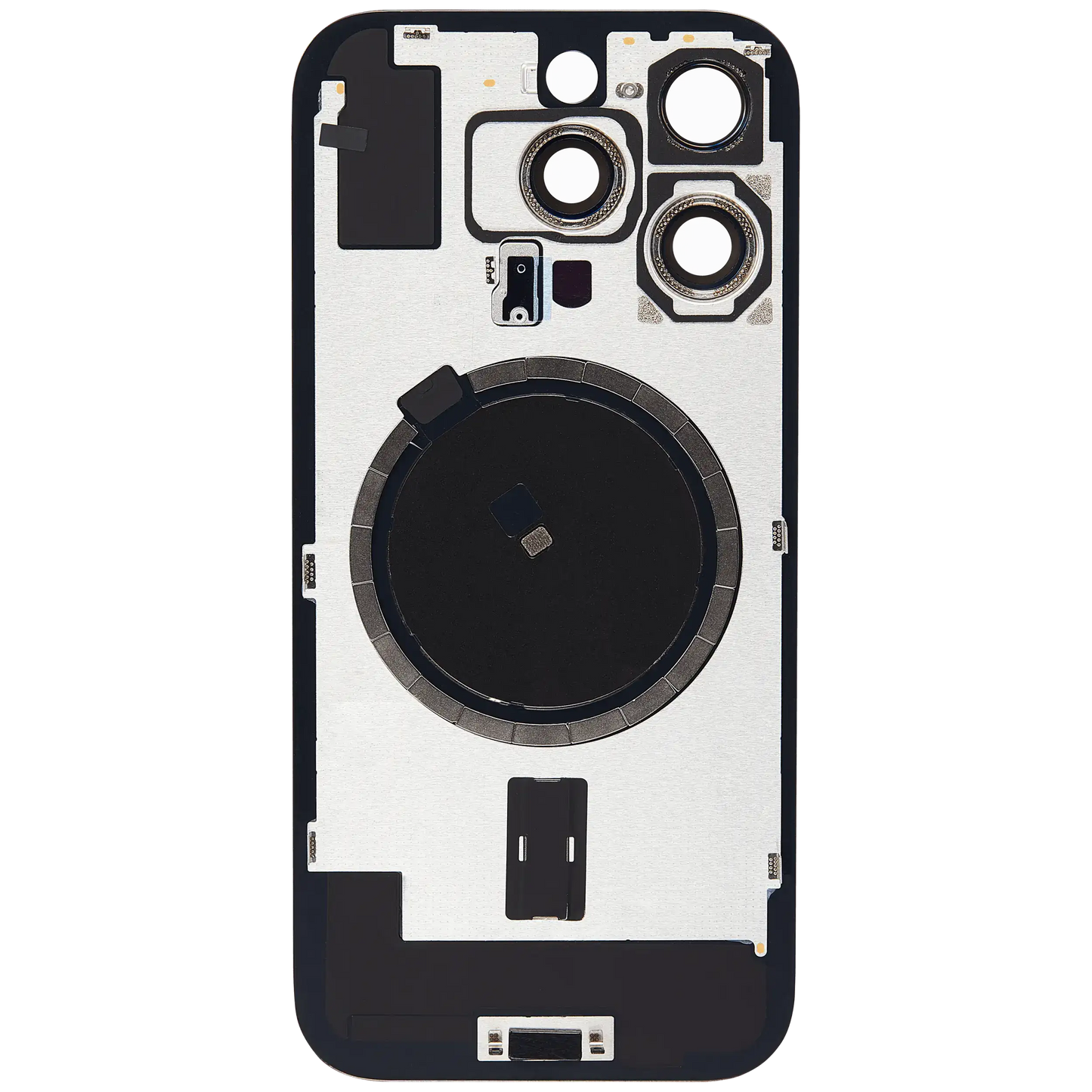 Back Glass w/ MagSafe Magnet & NFC & Flashlight Flex For iPhone 16 Pro (Service Pack) (Desert Titanium)