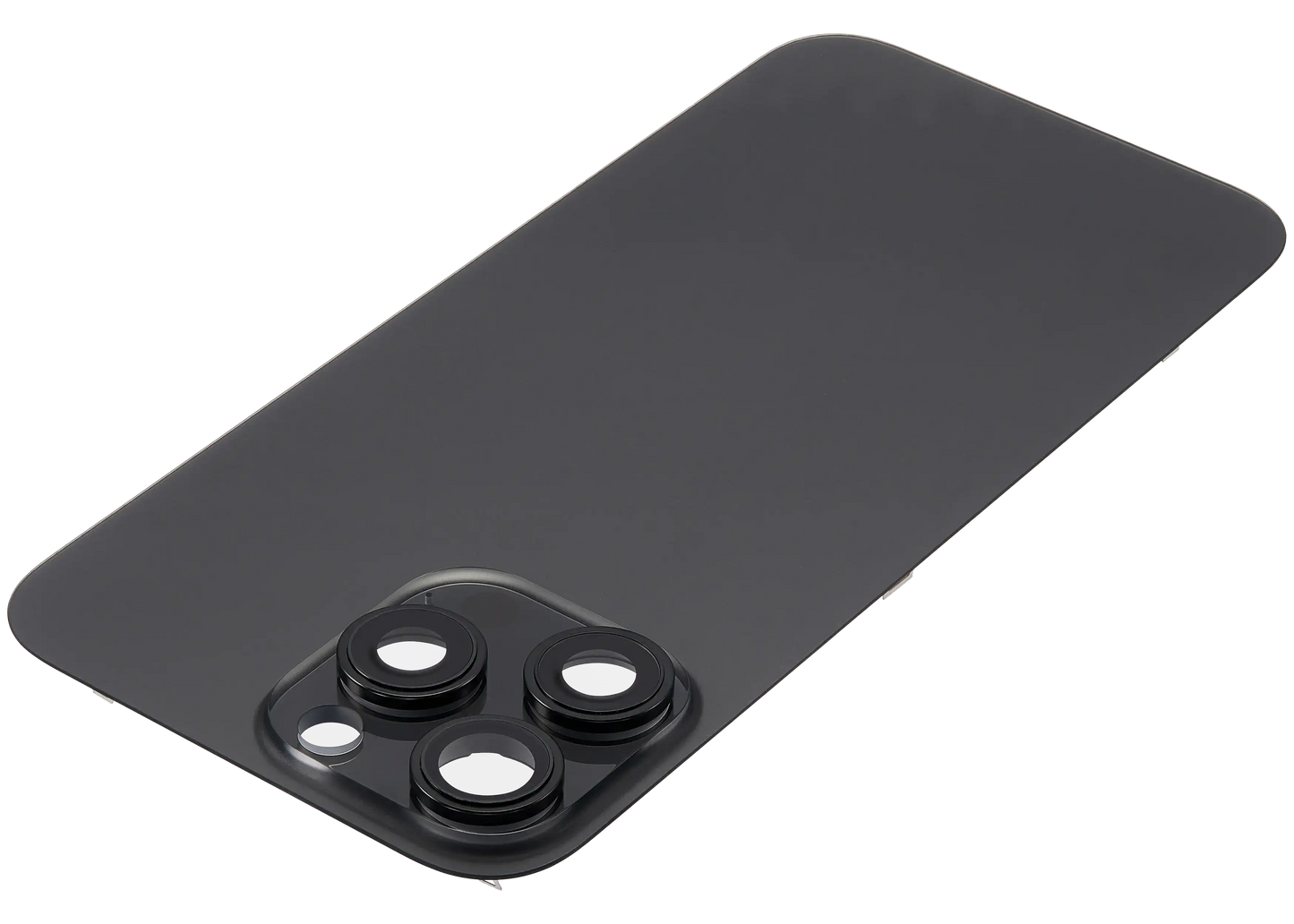Back Glass w/ MagSafe Magnet For iPhone 16 Pro Max (Aftermarket) (Black Titanium) (No Logo)