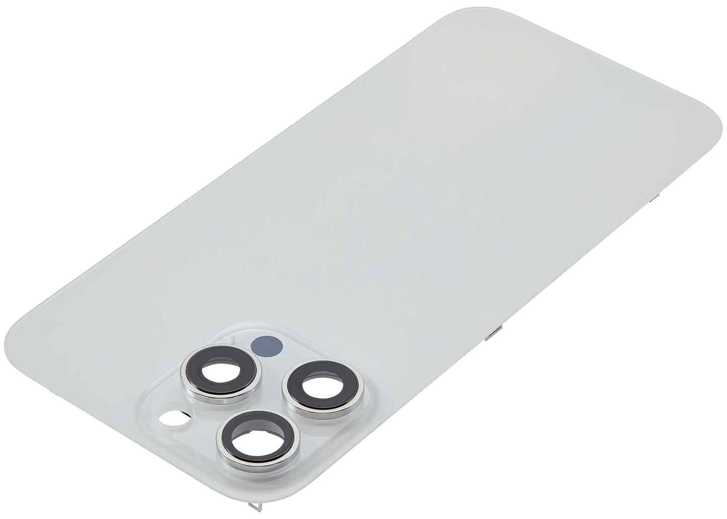 Back Glass w/ MagSafe Magnet For iPhone 16 Pro Max (Aftermarket) (White Titanium) (No Logo)