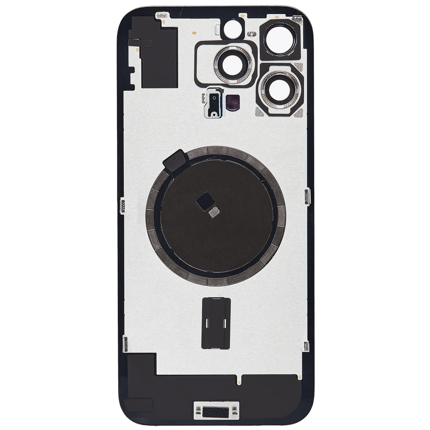 Back Glass w/ MagSafe Magnet For iPhone 16 Pro Max (Aftermarket) (Natural Titanium) (No Logo)