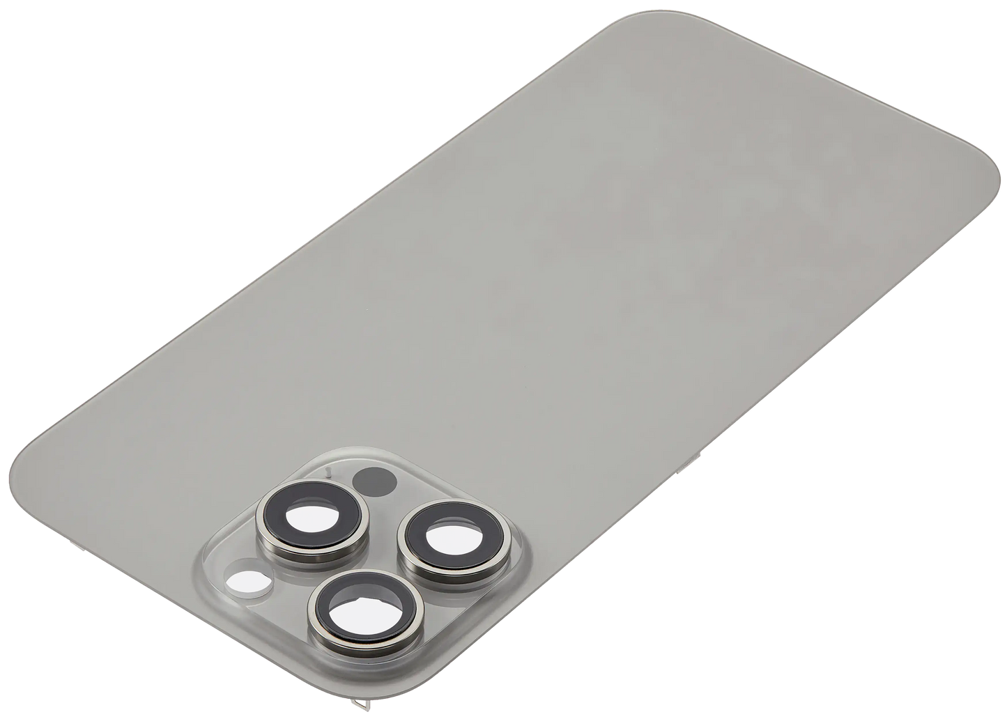 Back Glass w/ MagSafe Magnet For iPhone 16 Pro Max (Aftermarket) (Natural Titanium) (No Logo)