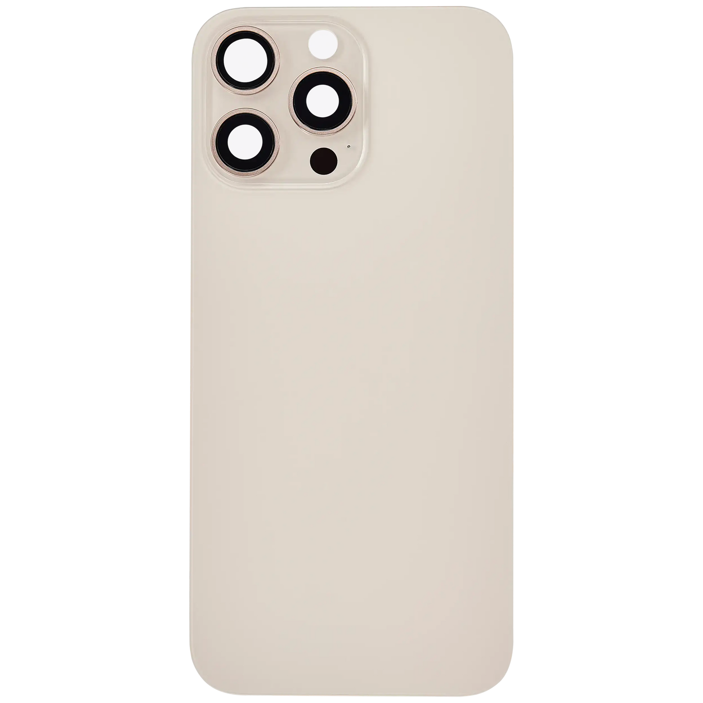 Back Glass w/ MagSafe Magnet For iPhone 16 Pro Max (Aftermarket) (Desert Titanium) (No Logo)