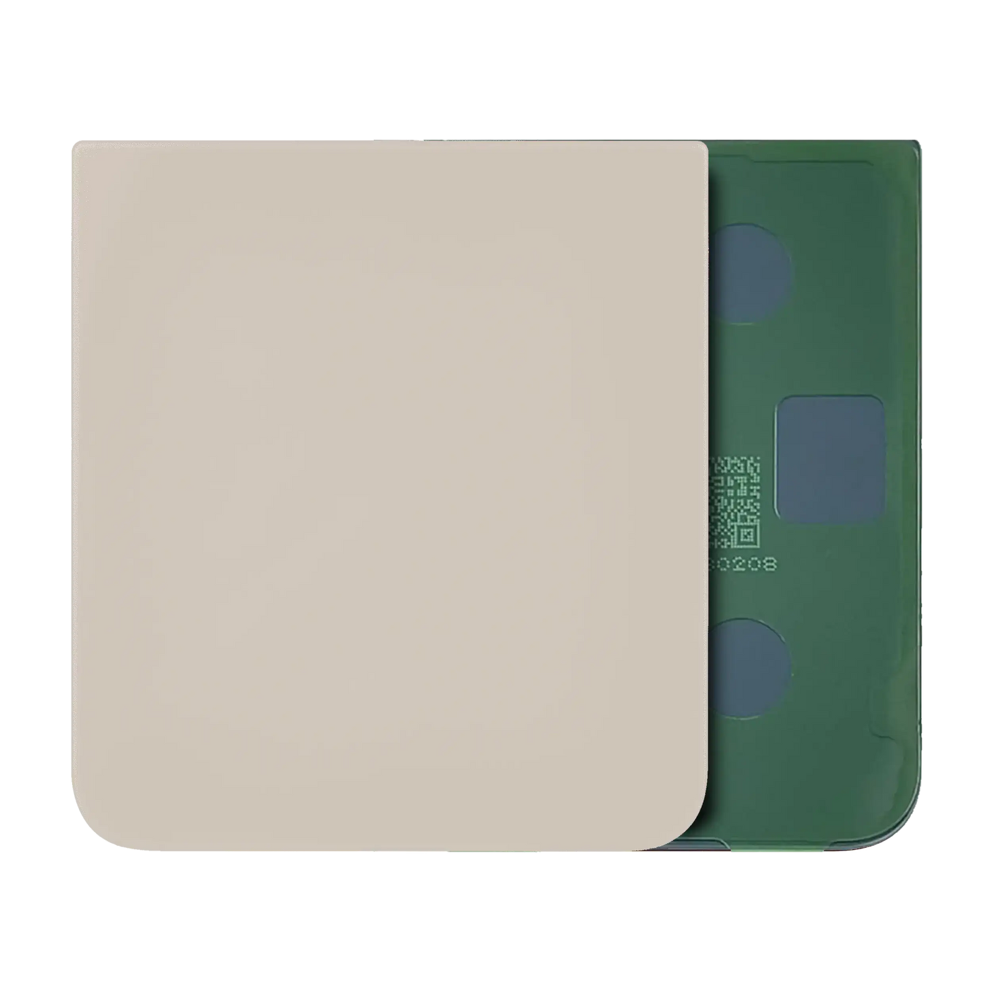 Bottom Back Cover Glass For Samsung Galaxy Z Flip 5 (Service Pack) (Cream) - View 1 | TechDrip Canada