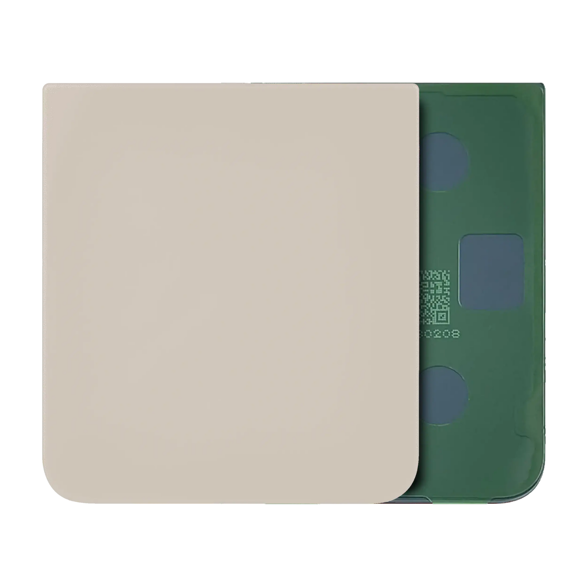 Bottom Back Cover Glass For Samsung Galaxy Z Flip 5 (Service Pack) (Cream) - View 1 | TechDrip Canada