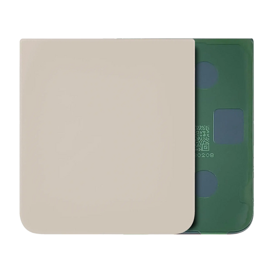 Bottom Back Cover Glass For Samsung Galaxy Z Flip 5 (Service Pack) (Cream) - View 1 | TechDrip Canada