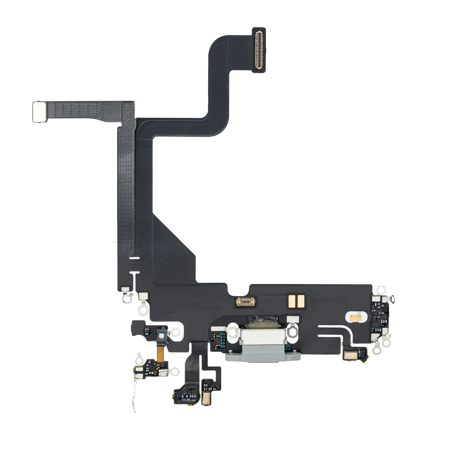 Charging Port Flex Cable For iPhone 13 Pro (Premium) (Silver)