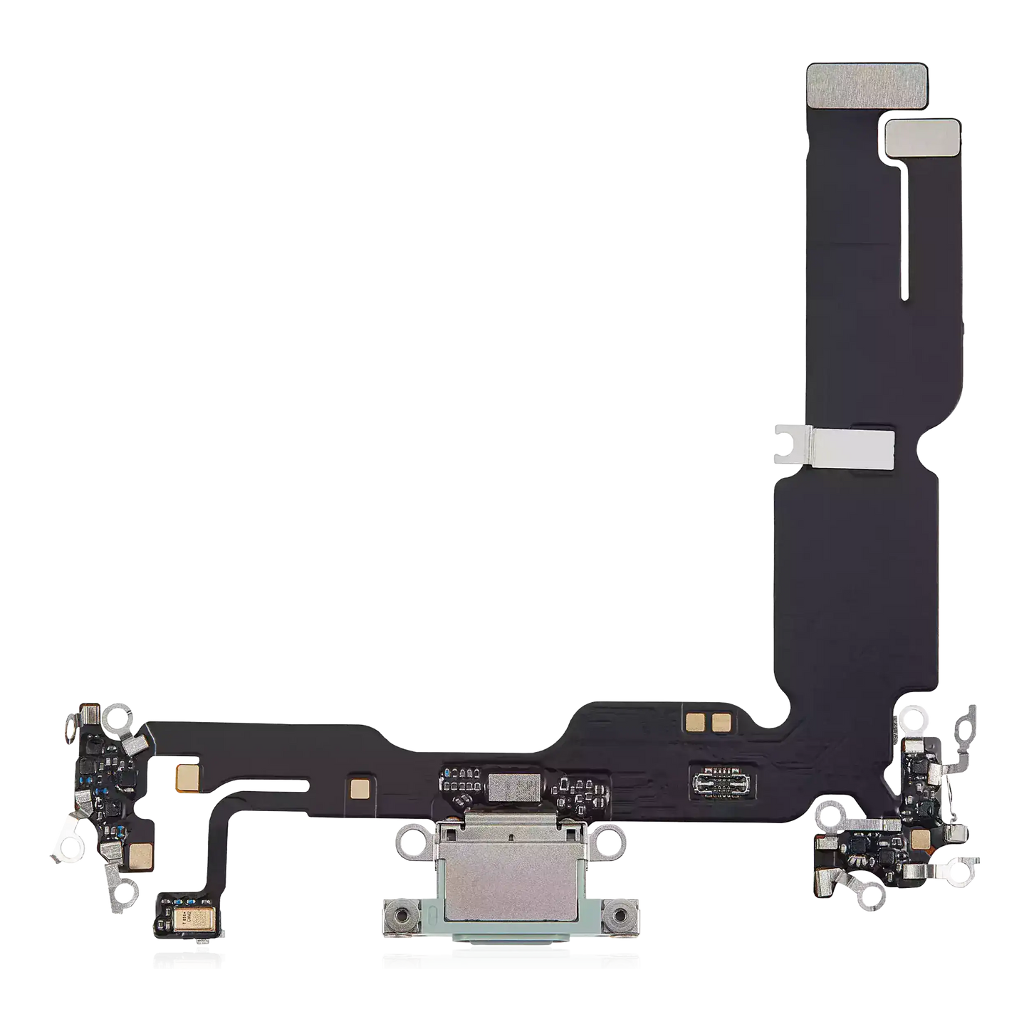 Charging Port Flex Cable For iPhone 15 Plus (Aftermarket Plus) (Green)