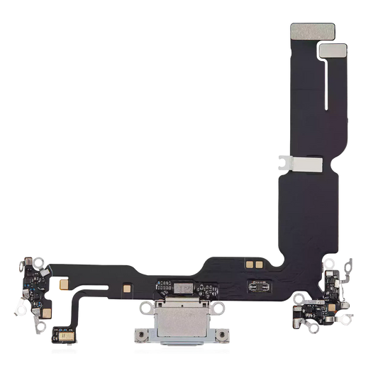 Charging Port Flex Cable For iPhone 15 Plus (Aftermarket Plus) (Blue)