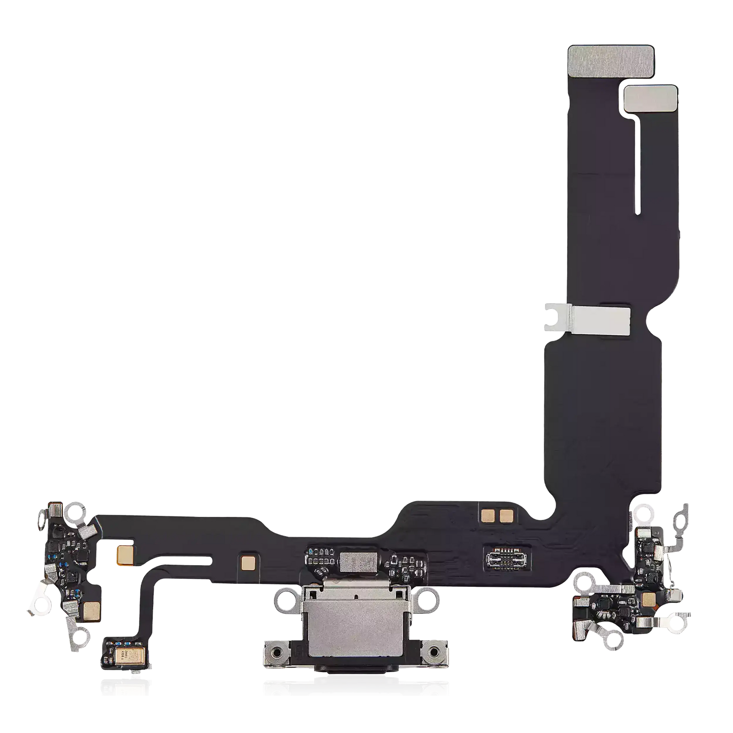 Charging Port Flex Cable For iPhone 15 Plus (Aftermarket Plus) (Black)