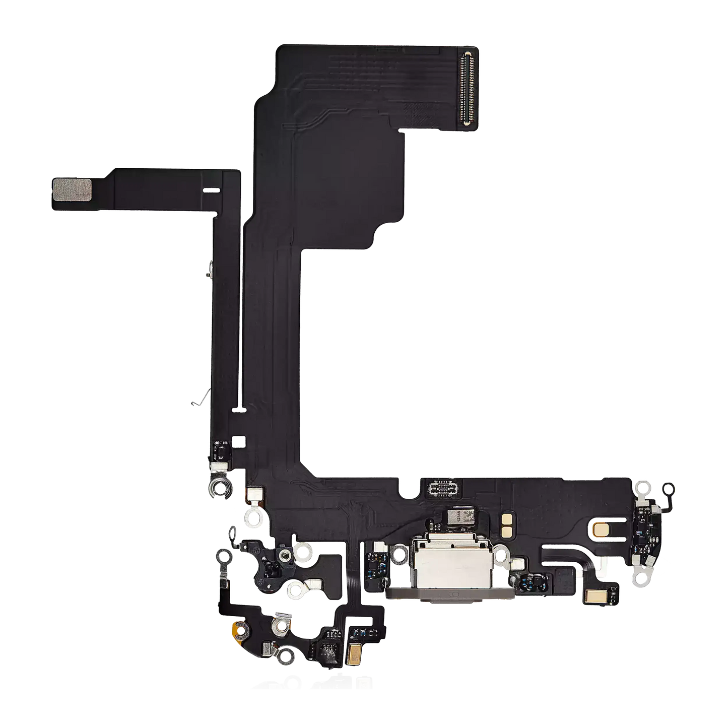 Charging Port Flex Cable For iPhone 15 Pro (Aftermarket Plus) (Natural Titanium)