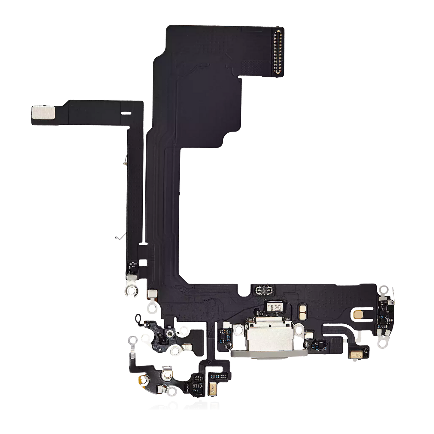 Charging Port Flex Cable For iPhone 15 Pro (Aftermarket Plus) (White Titanium)