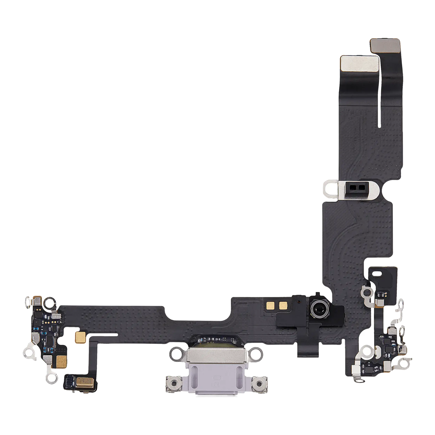 Charging Port Flex Cable For iPhone 14 Plus (Used OEM Pull) (Purple)