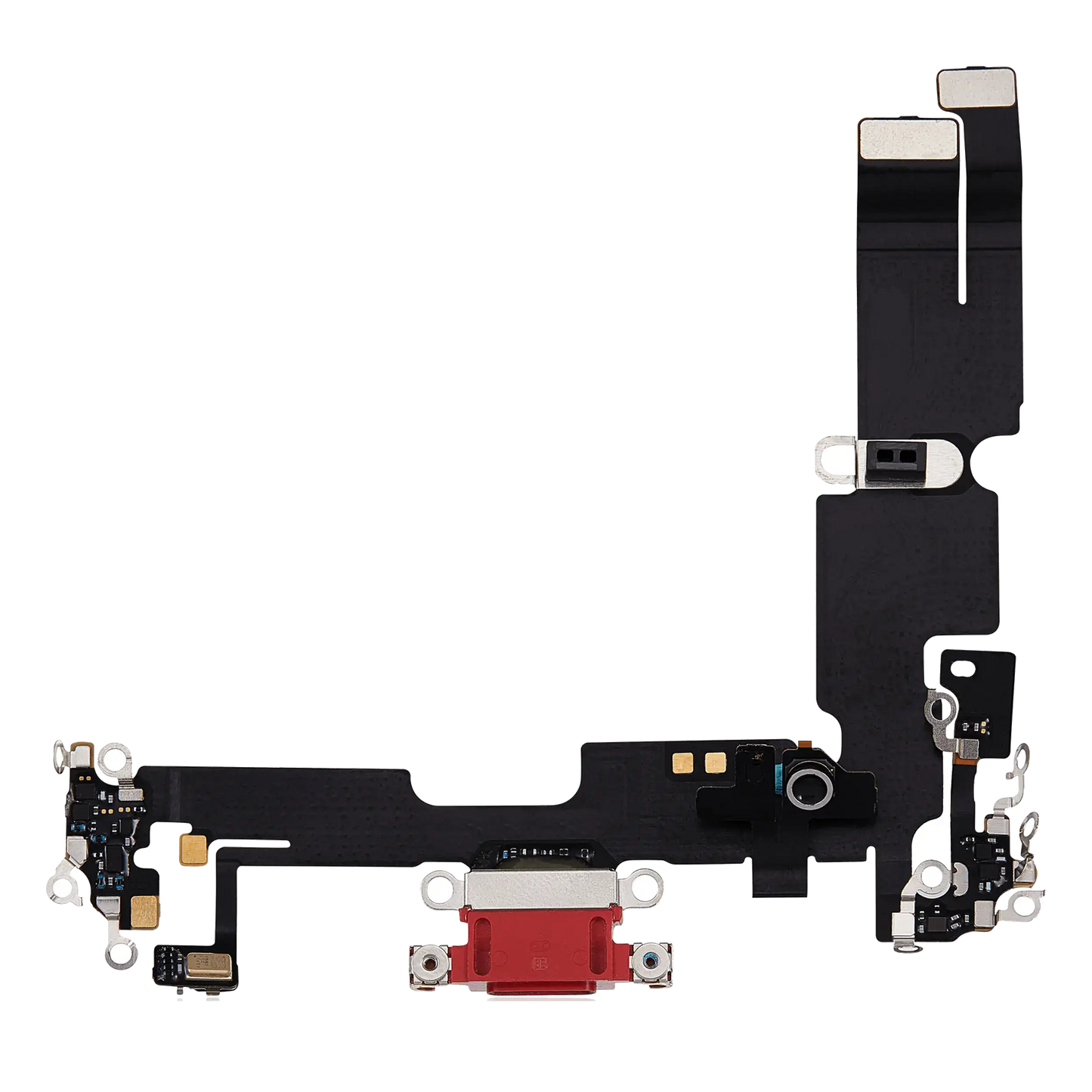 Charging Port Flex Cable For iPhone 14 Plus (Used OEM Pull) (Red)