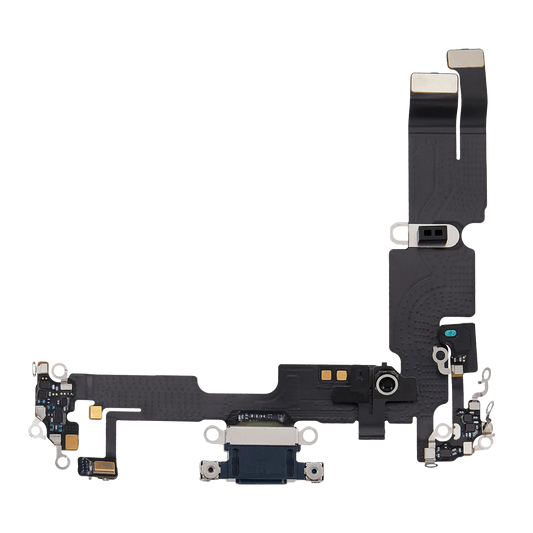 Charging Port Flex Cable For iPhone 14 Plus (Used OEM Pull) (Midnight)