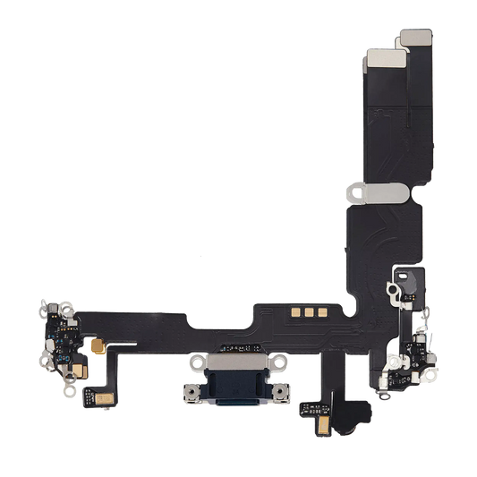 Charging Port Flex Cable For iPhone 14 Plus (Aftermarket Plus) (Midnight)
