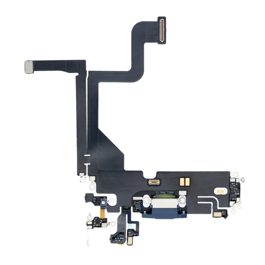Charging Port Flex Cable For iPhone 13 Pro (Premium) (Sierra Blue)