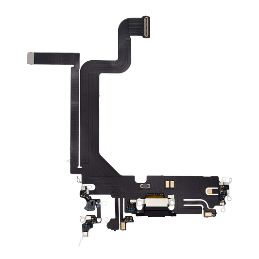 Charging Port Flex Cable For iPhone 14 Pro Max (Aftermarket Plus) (Space Black)