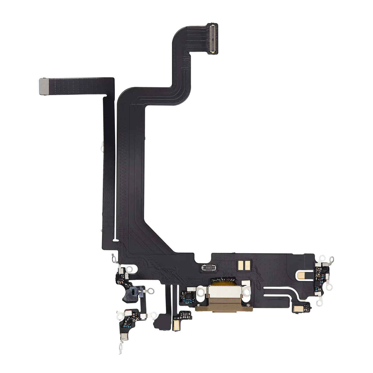 Charging Port Flex Cable For iPhone 14 Pro Max (Aftermarket Plus) (Gold)