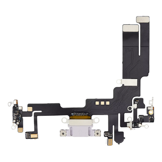 Charging Port Flex Cable For iPhone 14 (Aftermarket Plus) (Purple)