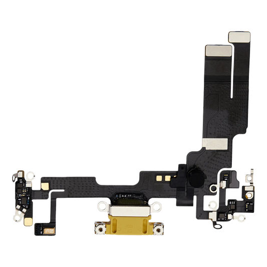Charging Port Flex Cable For iPhone 14 (Premium) (Yellow)