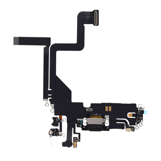 Charging Port Flex Cable For iPhone 14 Pro (Aftermarket Plus) (Space Black)