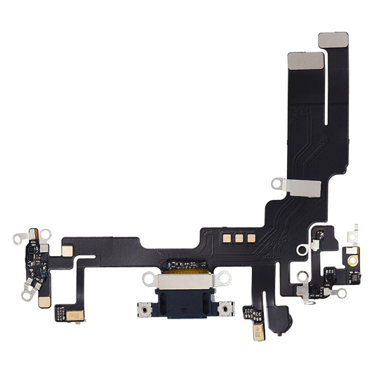 Charging Port Flex Cable For iPhone 14 (Aftermarket Plus) (Midnight)