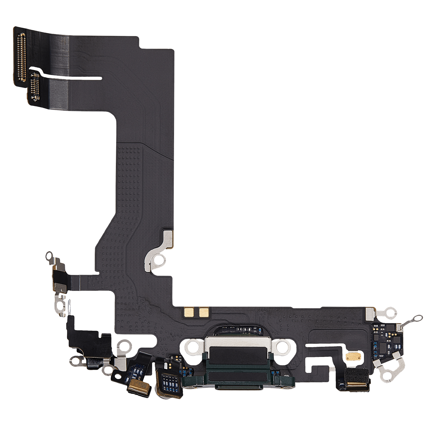 Charging Port Flex Cable For iPhone 13 Mini (Used OEM Pull) (Green)