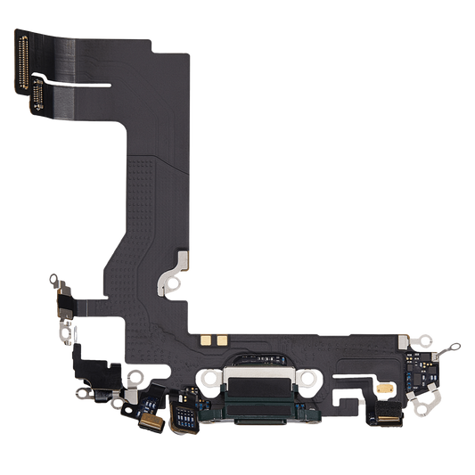 Charging Port Flex Cable For iPhone 13 Mini (Used OEM Pull) (Green)