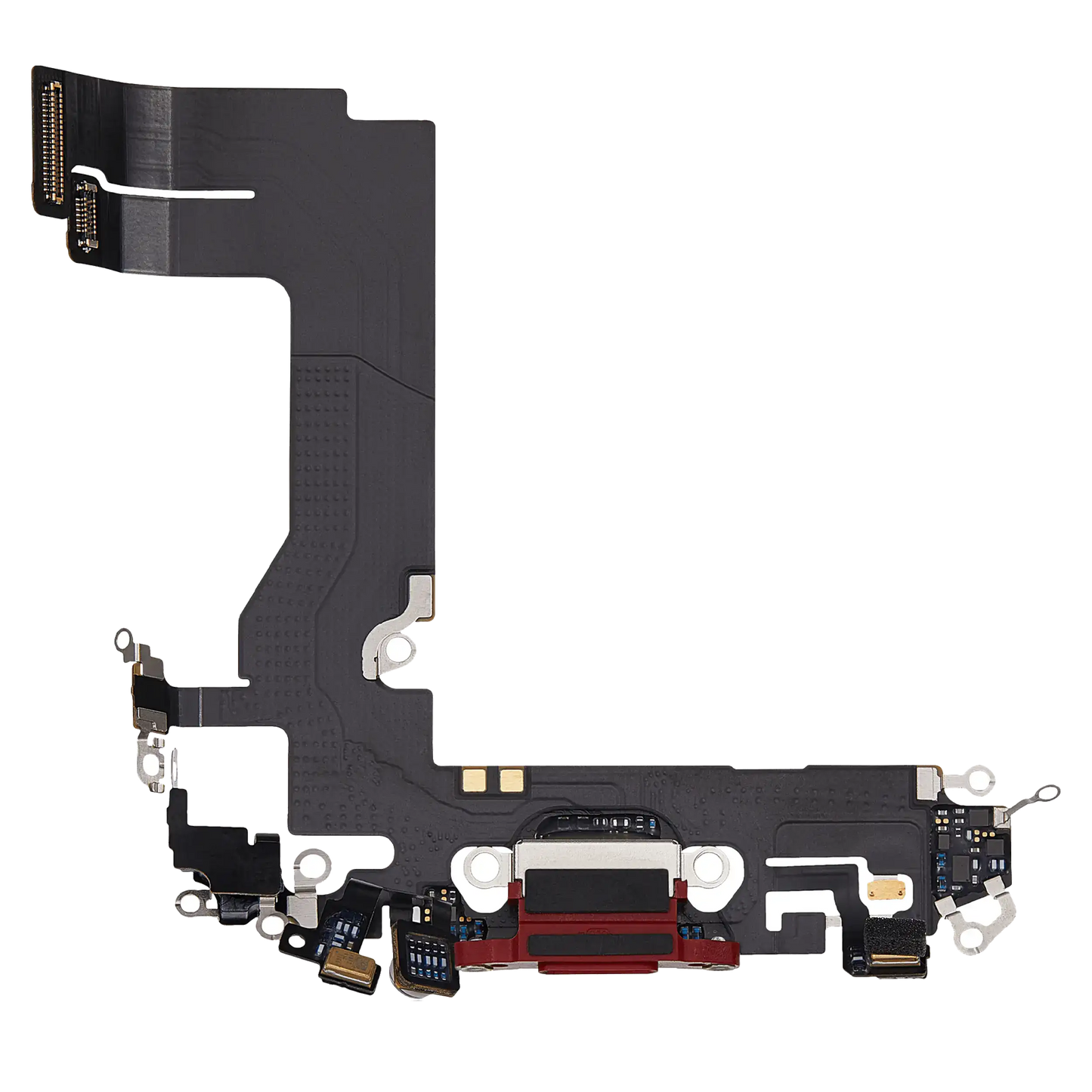 Charging Port Flex Cable For iPhone 13 Mini (Used OEM Pull) (Red)