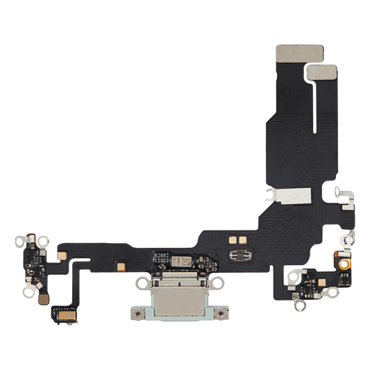 Charging Port Flex Cable For iPhone 15 (Aftermarket Plus) (Green)