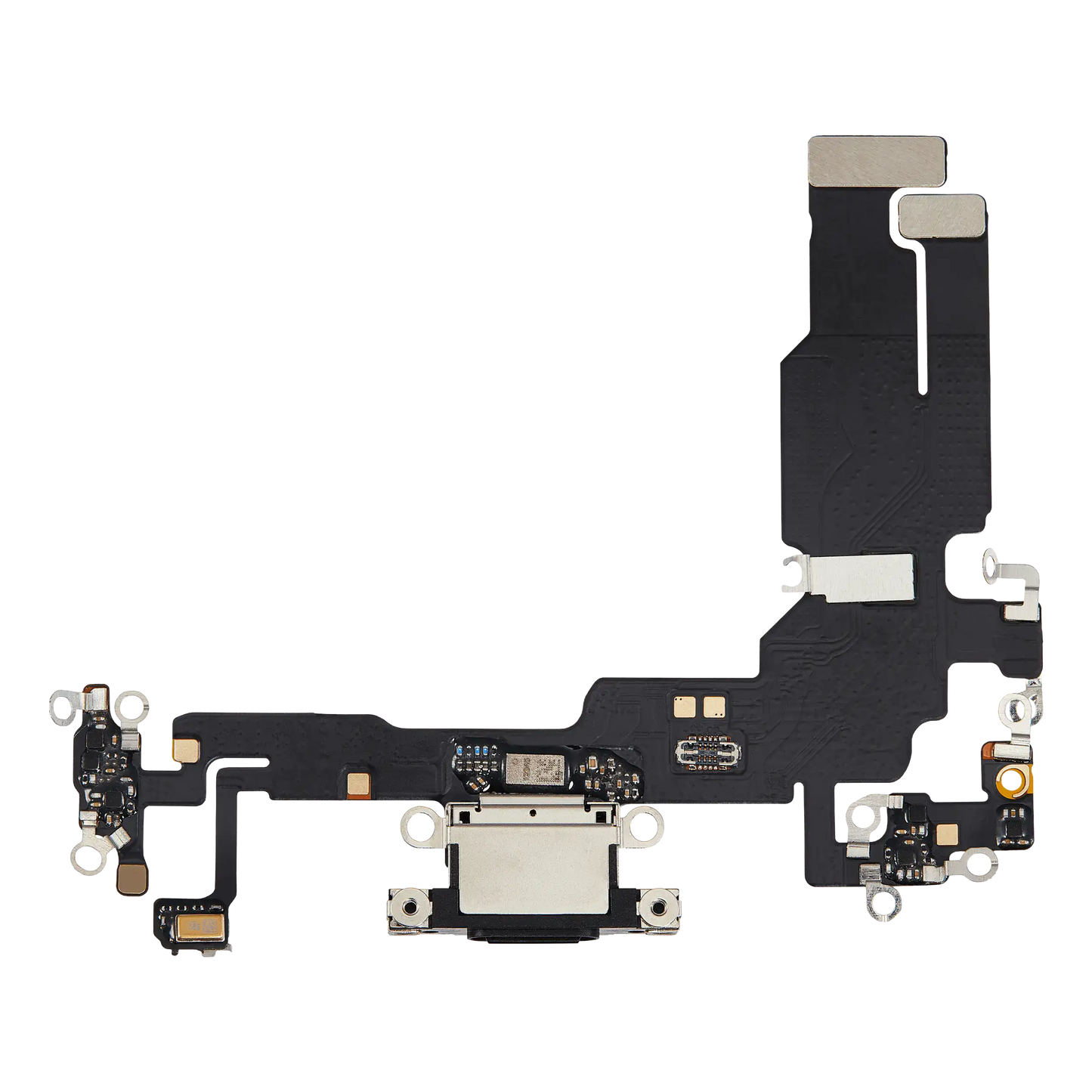 Charging Port Flex Cable For iPhone 15 (Aftermarket Plus) (Black)
