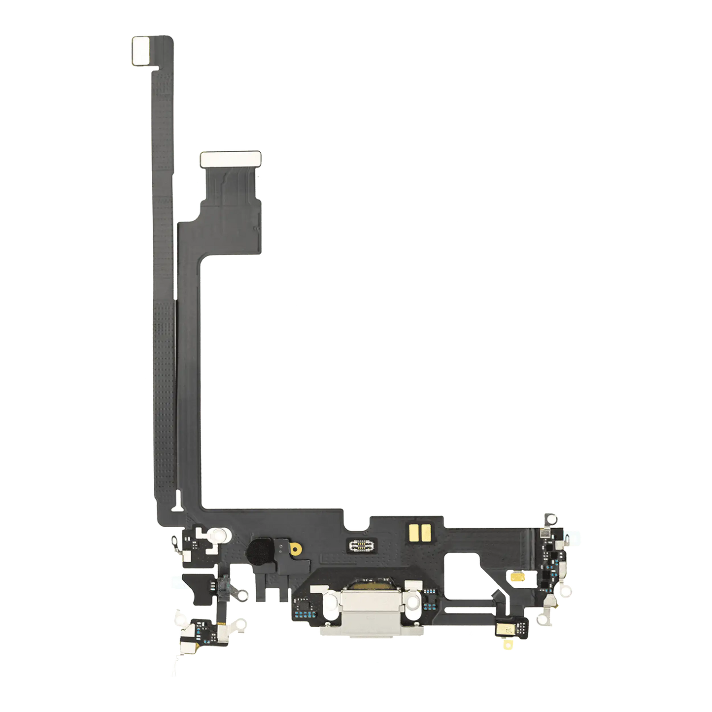 Charging Port Flex Cable For iPhone 12 Pro Max (Used OEM Pull) (Silver)