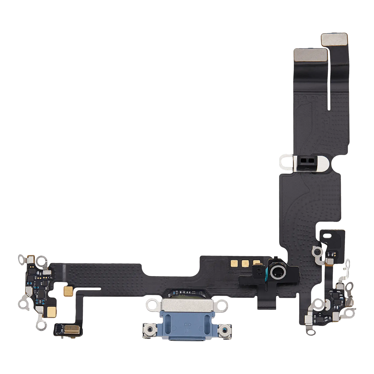 Charging Port Flex Cable For iPhone 14 Plus (Used OEM Pull) (Blue)