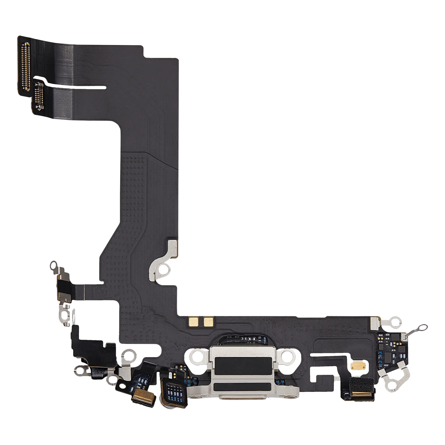 Charging Port Flex Cable For iPhone 13 Mini (Used OEM Pull) (Starlight)