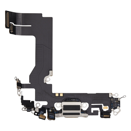 Charging Port Flex Cable For iPhone 13 Mini (Used OEM Pull) (Starlight)