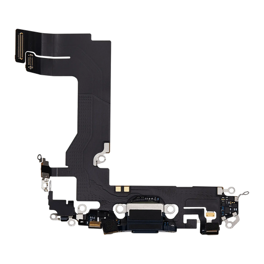 Charging Port Flex Cable For iPhone 13 Mini (Used OEM Pull) (Midnight)