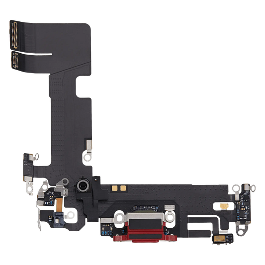 Charging Port Flex Cable For iPhone 13 (Used OEM Pull) (Red)