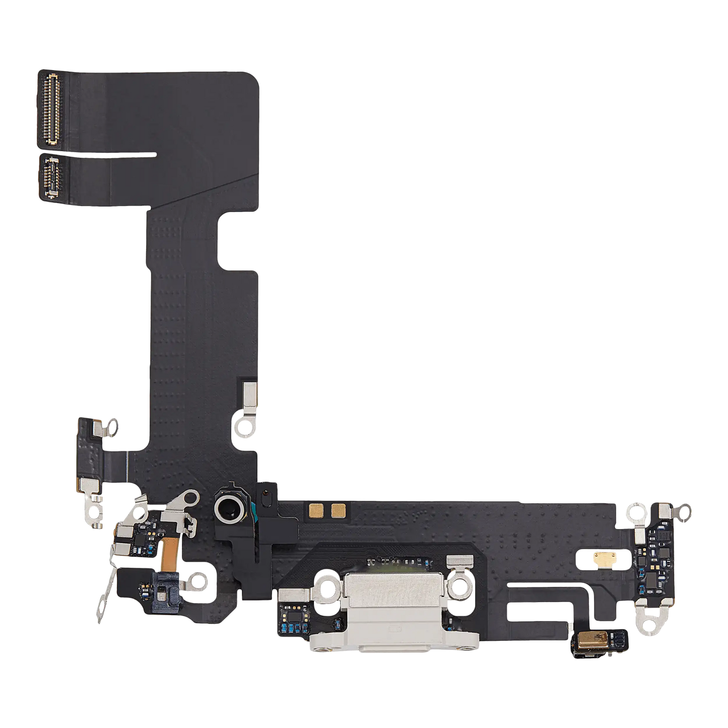 Charging Port Flex Cable For iPhone 13 (Used OEM Pull) (Starlight)