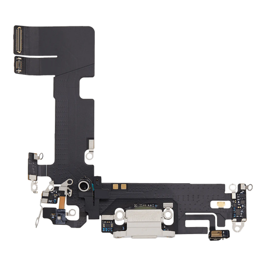 Charging Port Flex Cable For iPhone 13 (Used OEM Pull) (Starlight)
