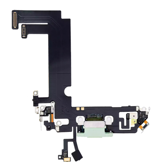 Charging Port Flex Cable For iPhone 12 Mini (Used OEM Pull) (Green)