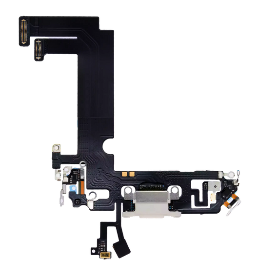 Charging Port Flex Cable For iPhone 12 Mini (Used OEM Pull) (White)