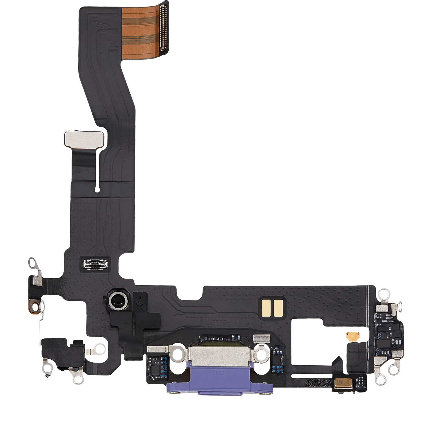 Charging Port Flex Cable For iPhone 12 (Used OEM Pull) (Purple)