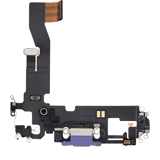 Charging Port Flex Cable For iPhone 12 (Used OEM Pull) (Purple)