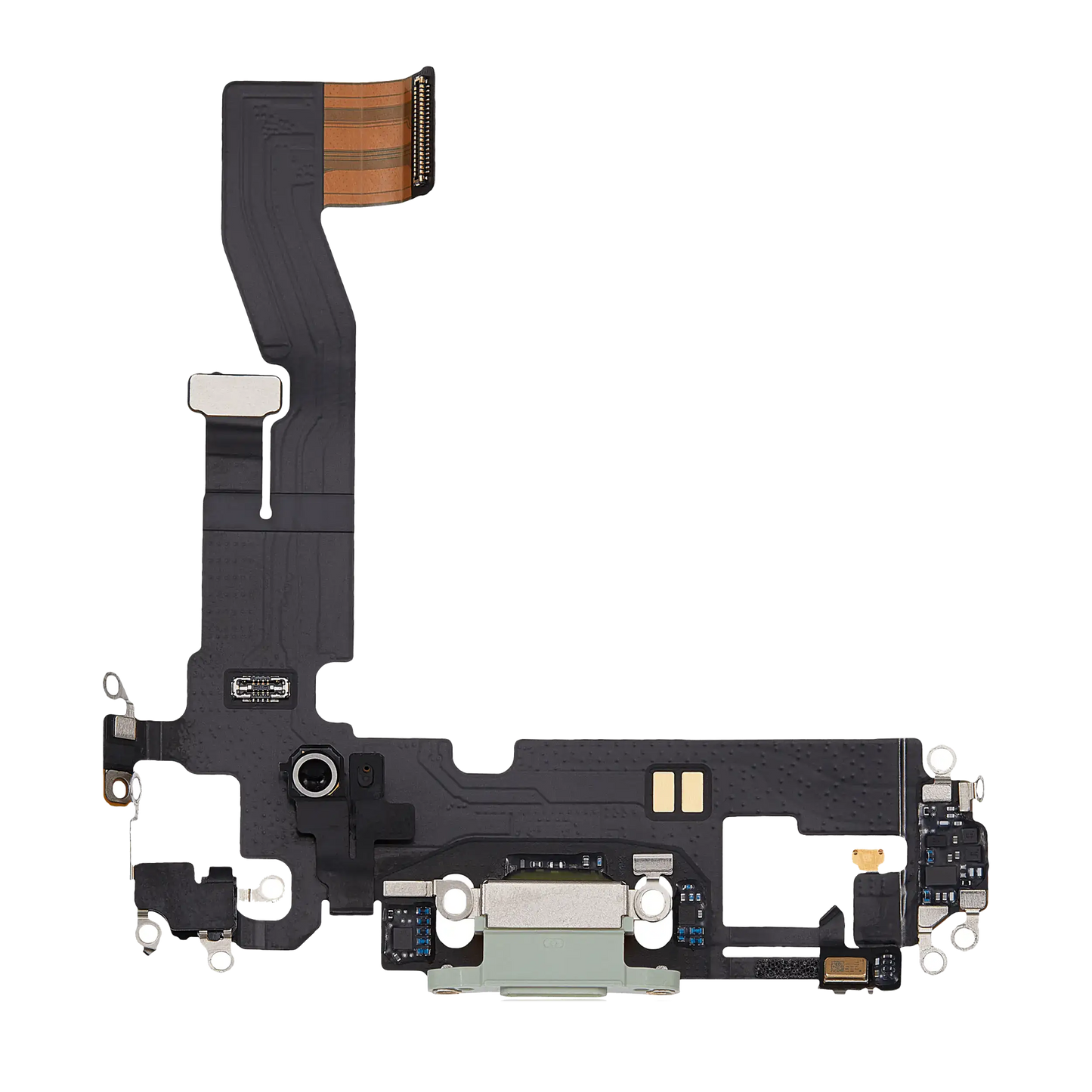 Charging Port Flex Cable For iPhone 12 (Used OEM Pull) (Green)