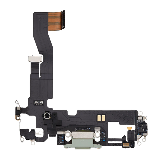 Charging Port Flex Cable For iPhone 12 (Used OEM Pull) (Green)