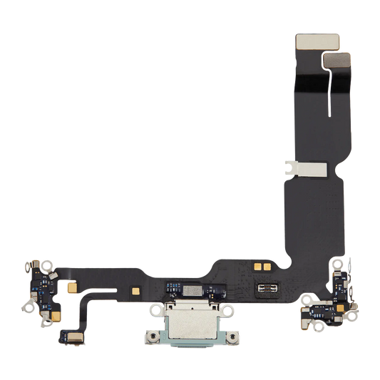 Charging Port Flex Cable For iPhone 15 Plus (Premium) (Green)