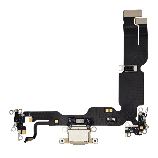 Charging Port Flex Cable For iPhone 15 Plus (Premium) (Yellow)